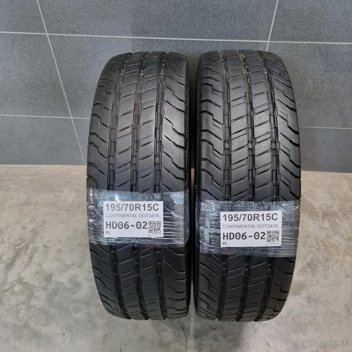Dodávkové pneu 195/70 R15C CONTINENTAL DOT3418
