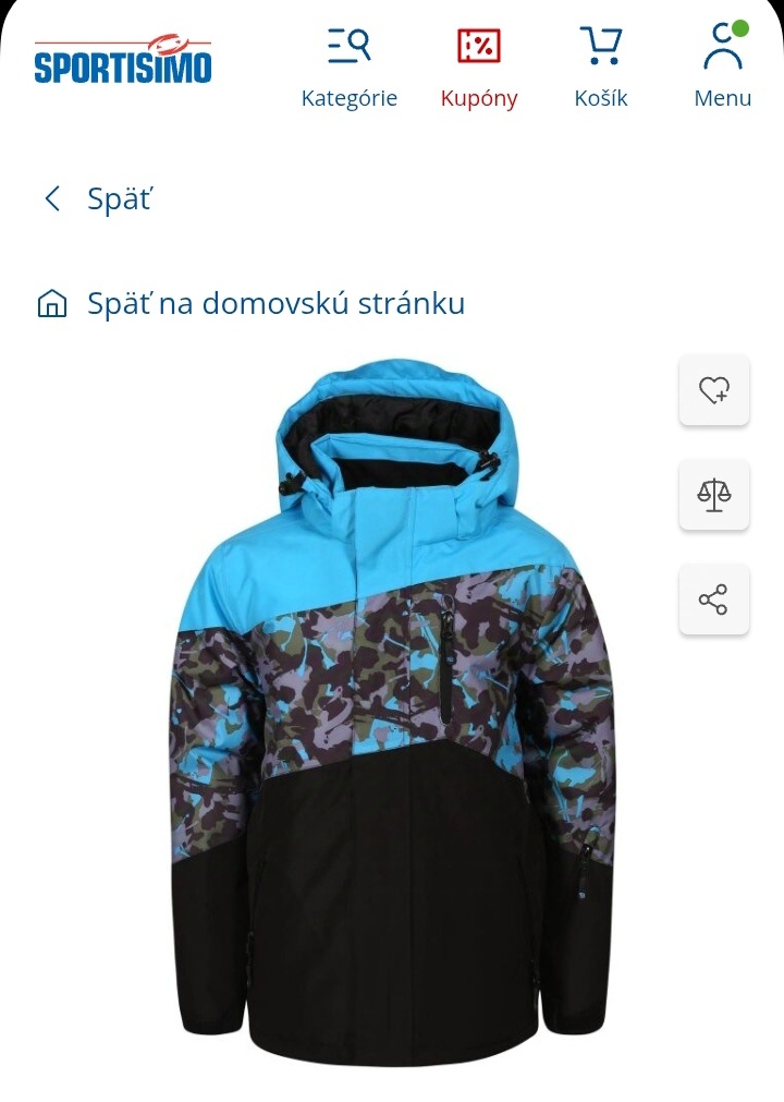 Zimná detská bunda