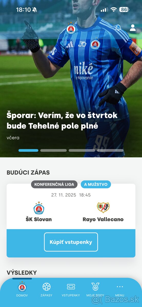 Slovan - konferenčná liga