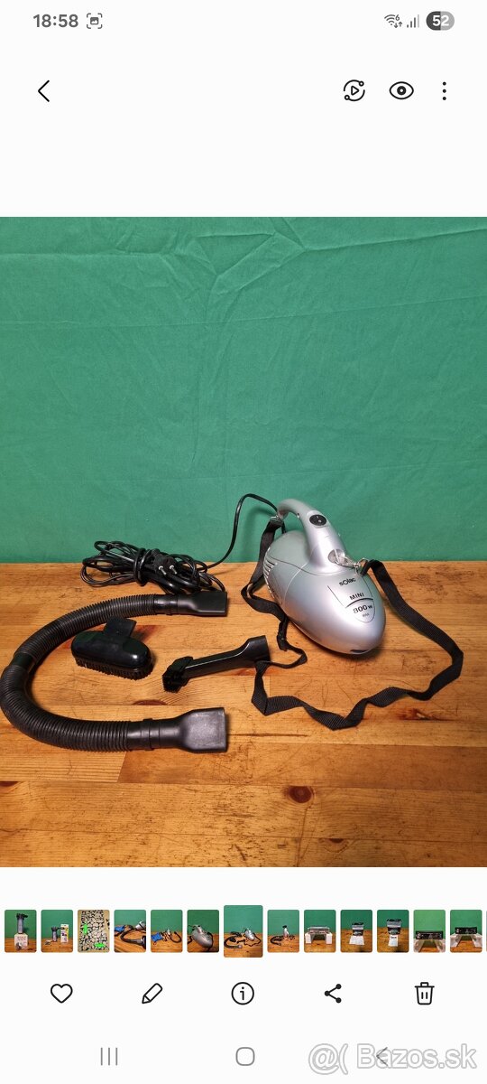 Mini elektrický vysavač Solac 800W