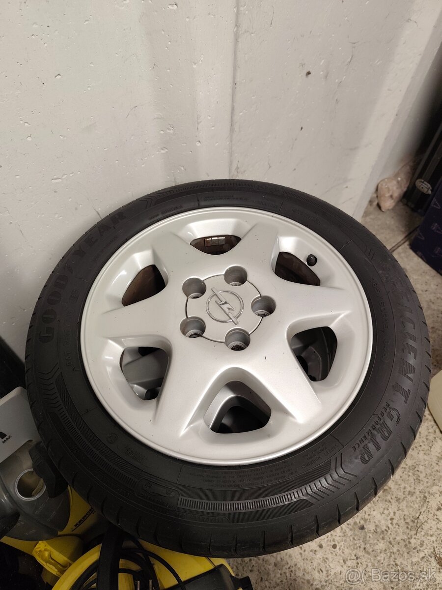 Predam Alu disky+pneu goodyear opel 5x110 et43