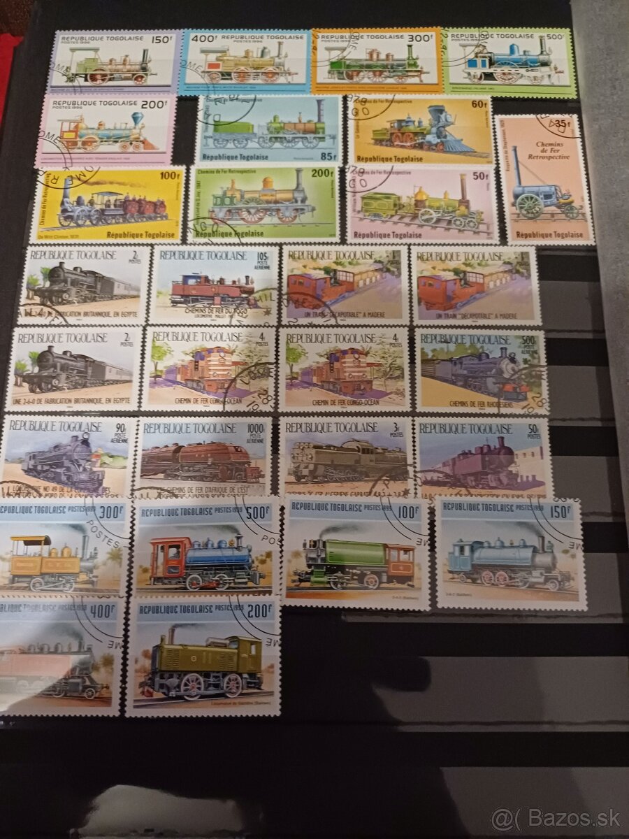 predám známky - vlaky - Togolaise