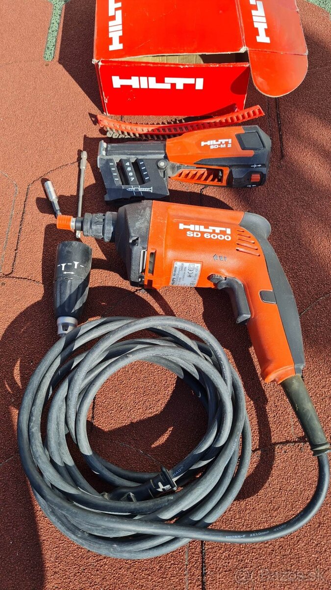 Hilti- skrutkovač so zásobníkom