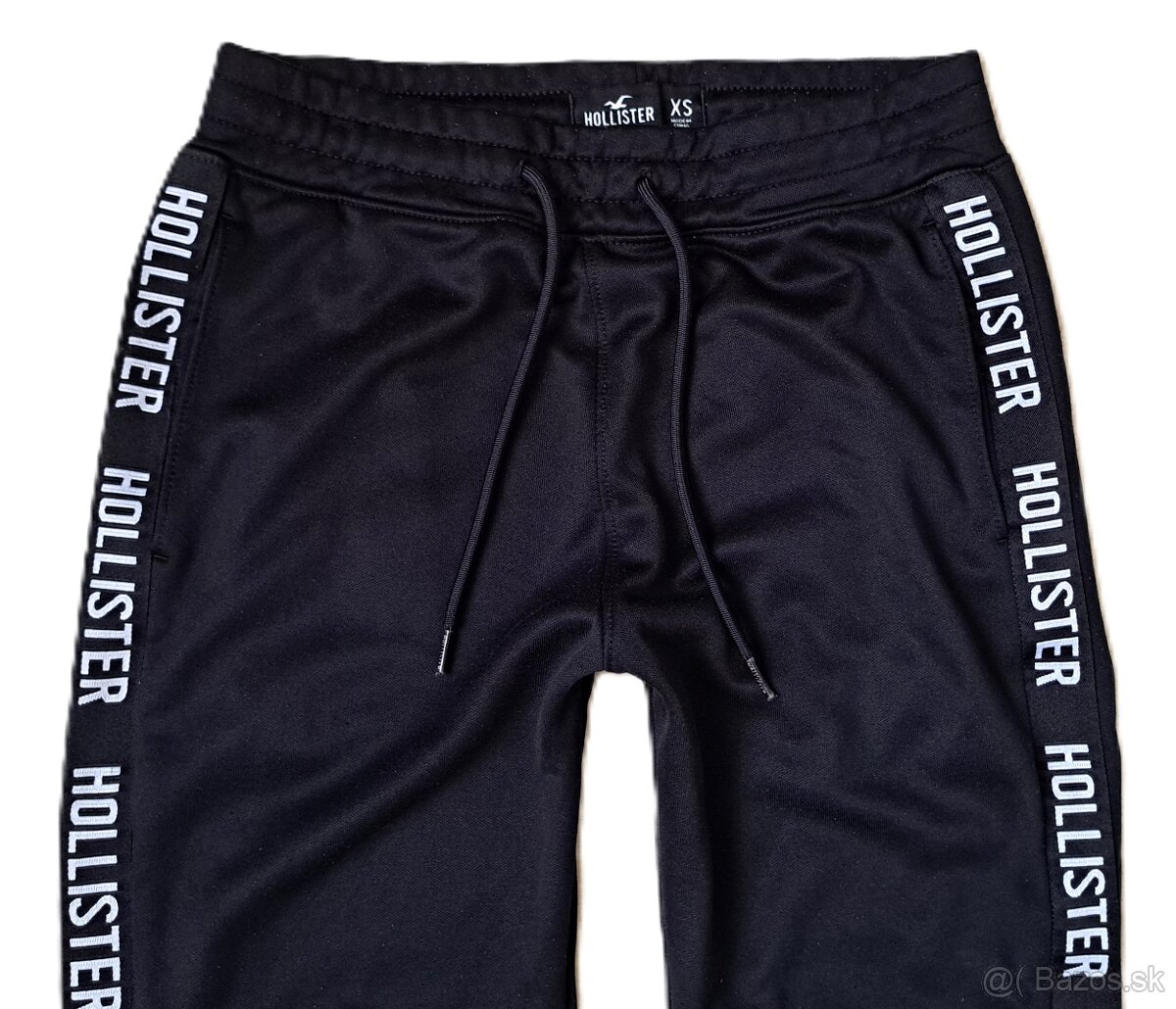 Pánske slim tepláky zn. Hollister, veľ. XS/S - čierne