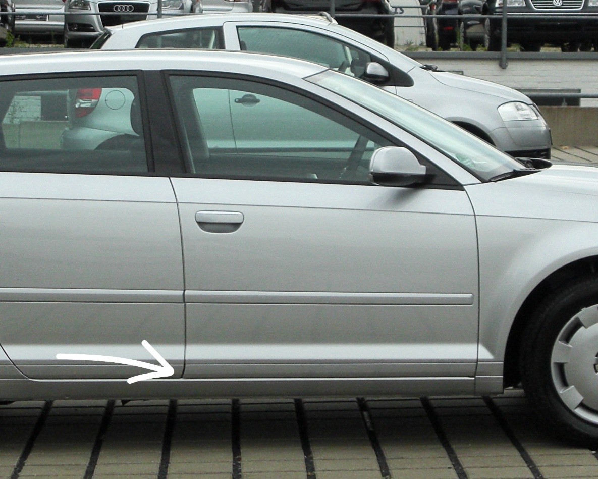 Kúpim lištu dverí na A3 Sportback 8PA 09
