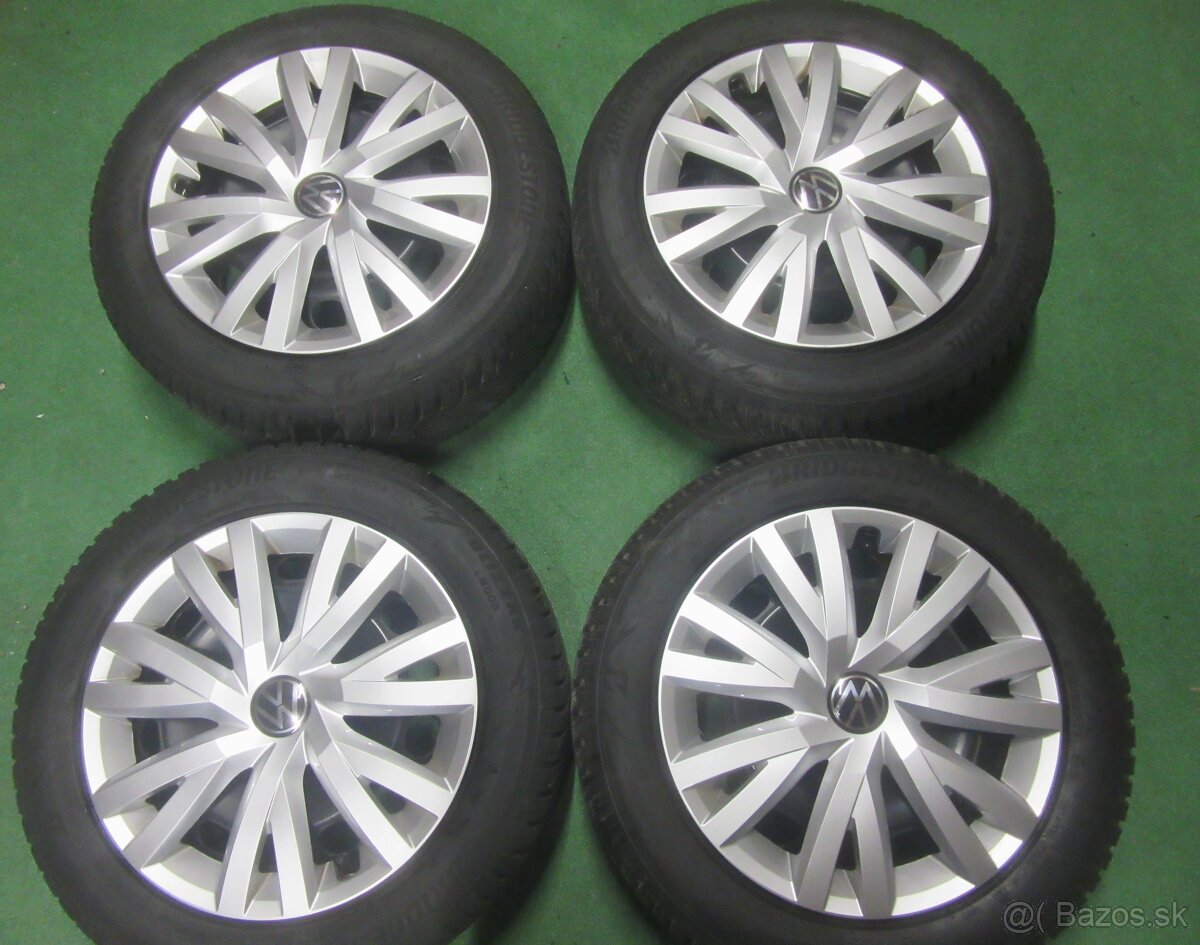 R16 Zimná sada vw rozteč 5x112 205/55R16 bridgestone