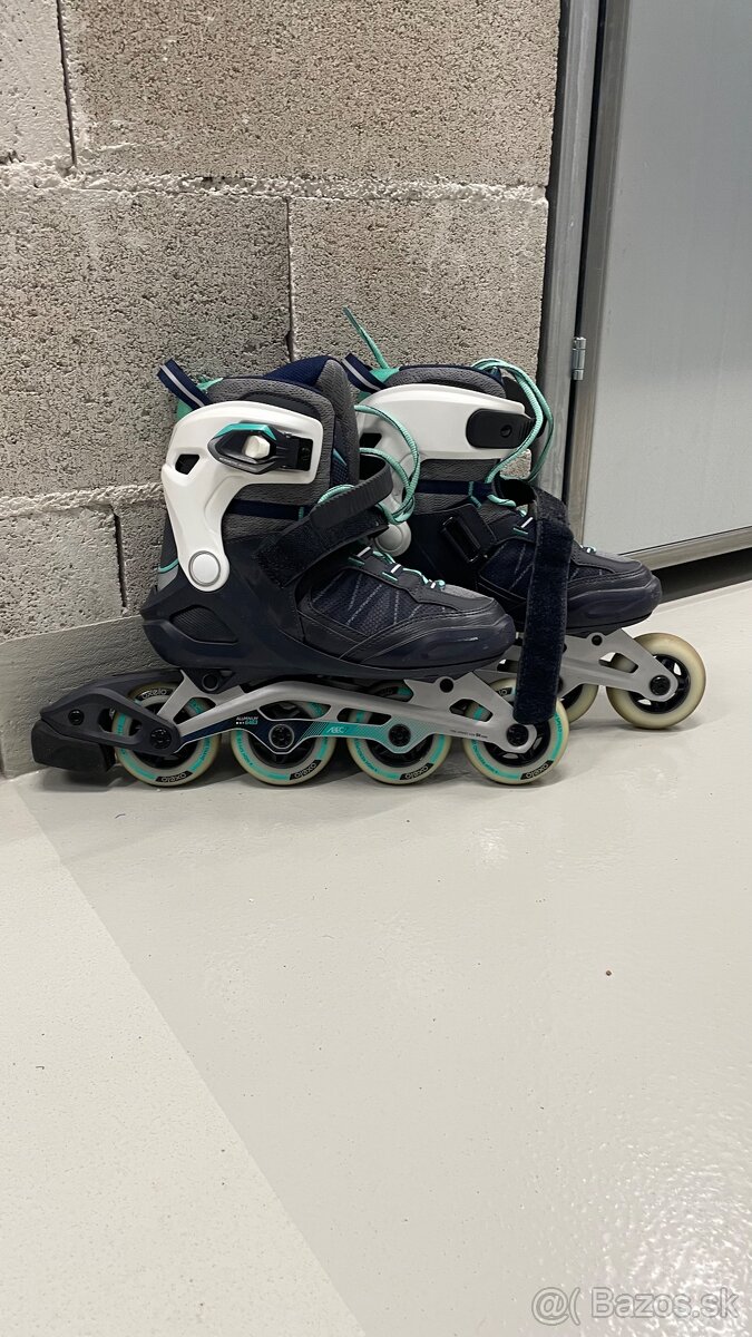 Dámske inline korčule Oxelo veľkosť 38 – veľmi zachovalé