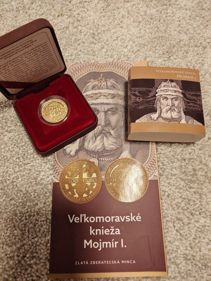 100 EURO 2019 VEĽKOMORAVSKÉ KNIEŽA MOJMÍR I