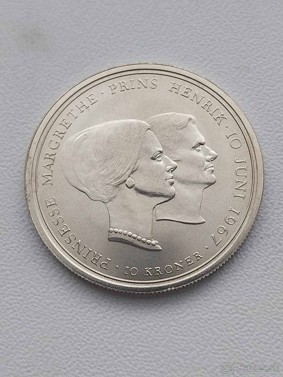 Strieborne mince Rakuska a Danska