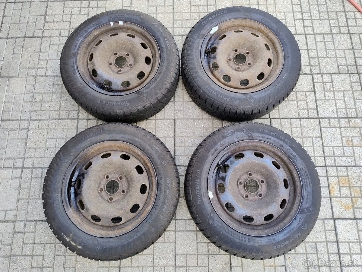 Zimné pneumatiky na diskoch Matador Nordicca 185/60 R14