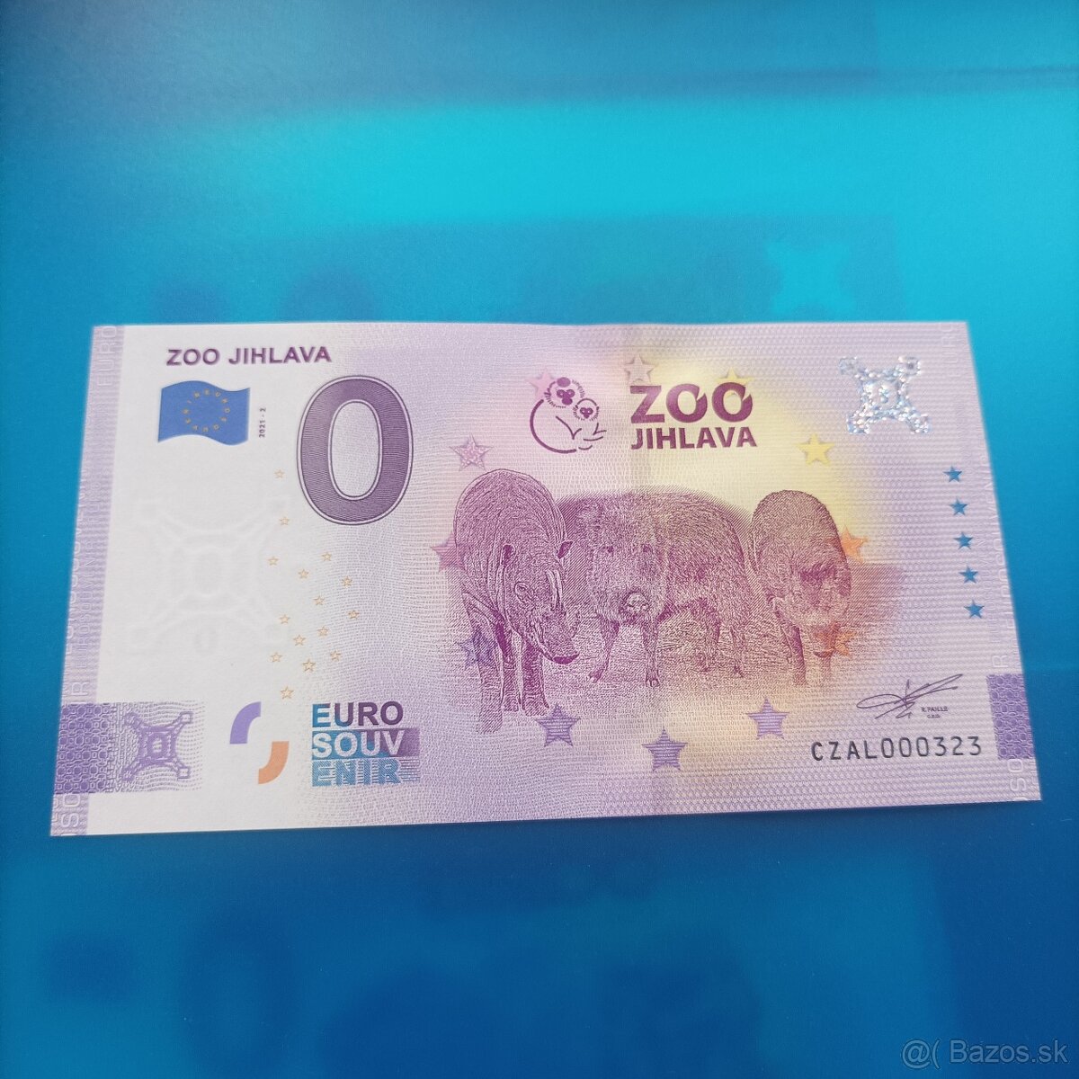 0 euro souvenír Zoo Jihlava rok 2021