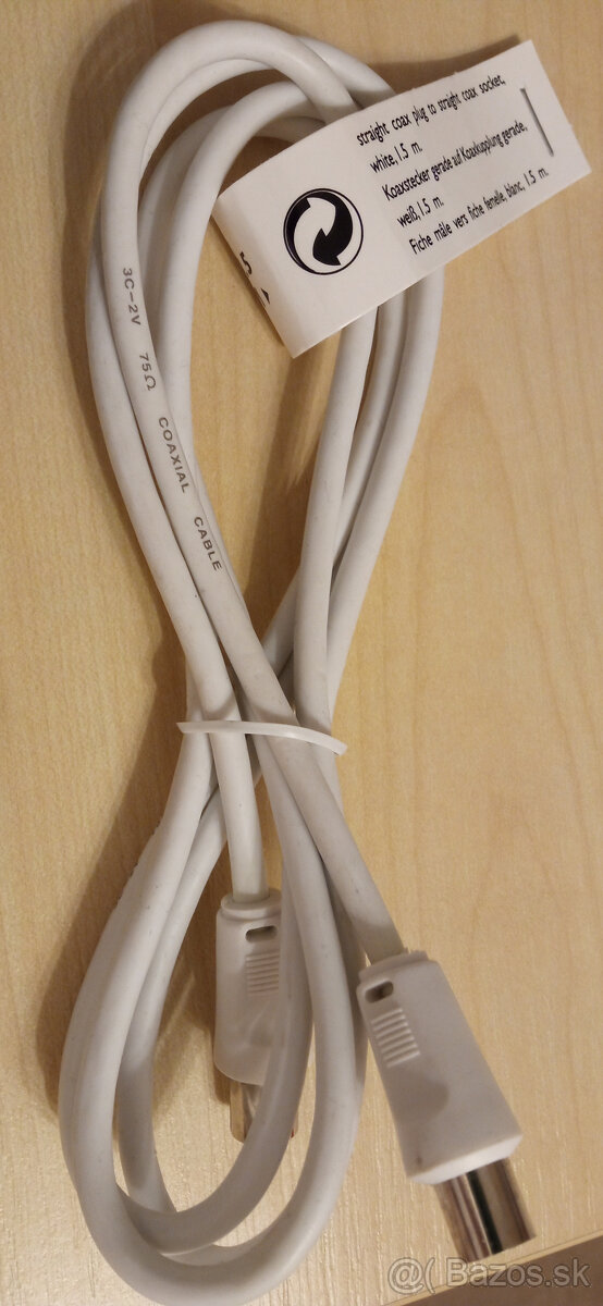 Koaxiálne káble 1.5m, 75Ohm