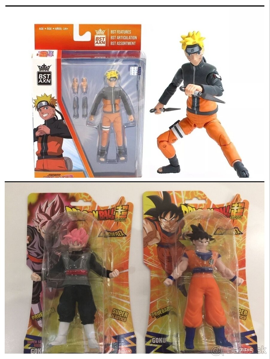 Postavicky Naruto Uzumaki a DragonBall Goku