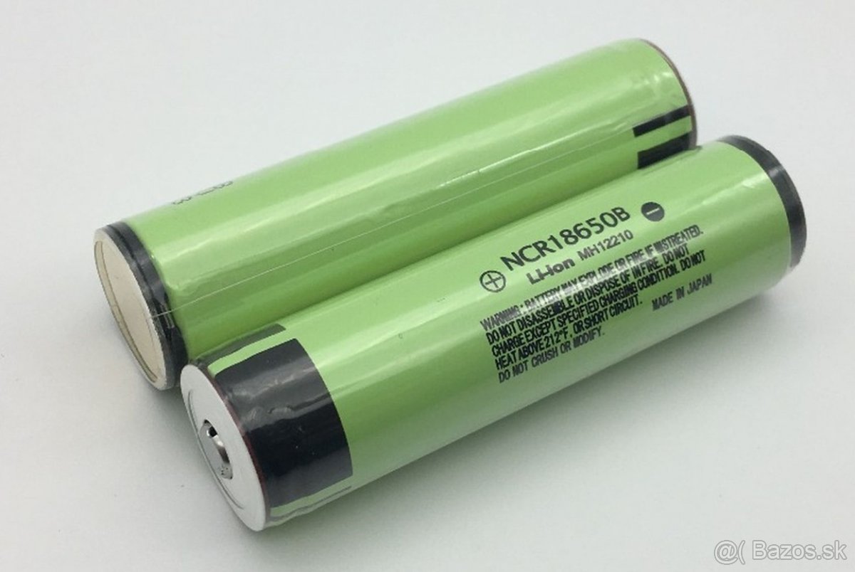 Predám Li-ion bateriu Panasonic NCR18650B 3400mAh PCB