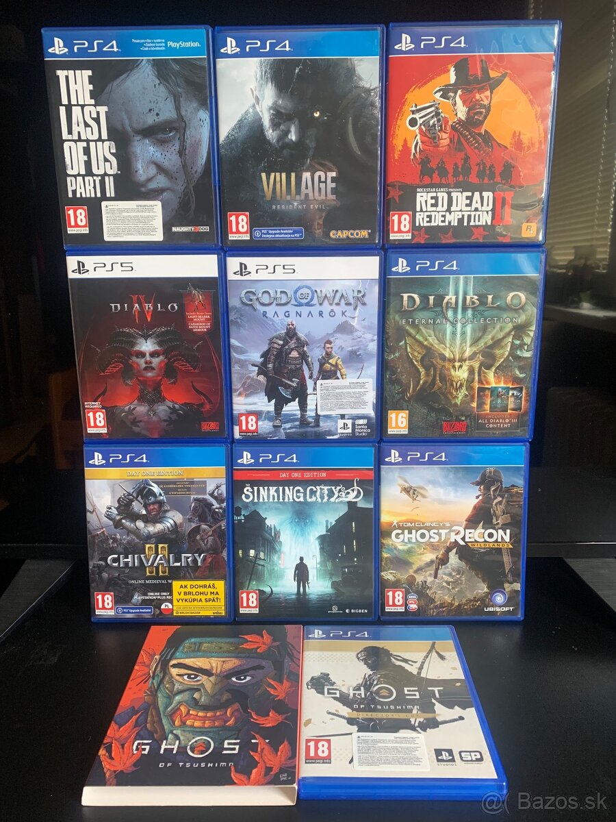 Predám hry na PS4/PS5 (Playstation 4 a 5)