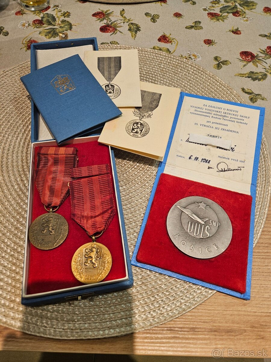 Vyznamenania, odznaky, medajla