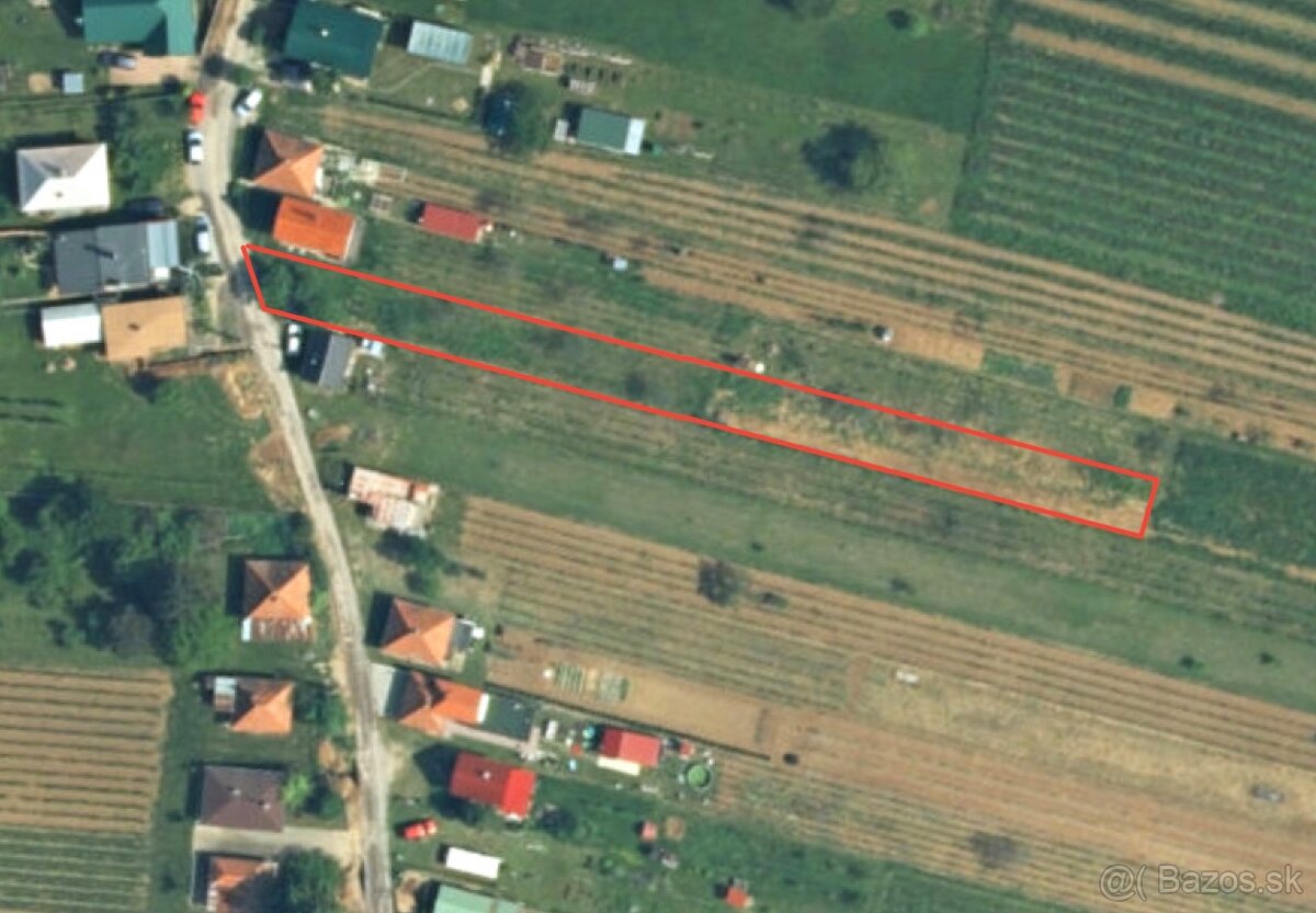 Na predaj rekreačný pozemok vo Vrábľoch
