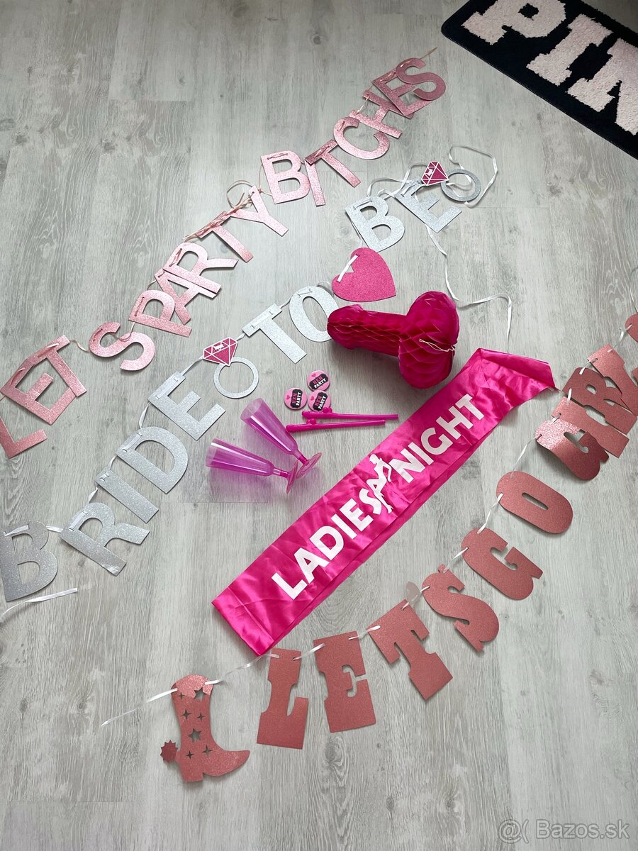 Dekoracie na ladies night / rozlúčku so slobodou