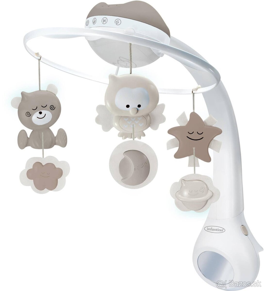 Kolotoč nad postieľku infantino hnedý