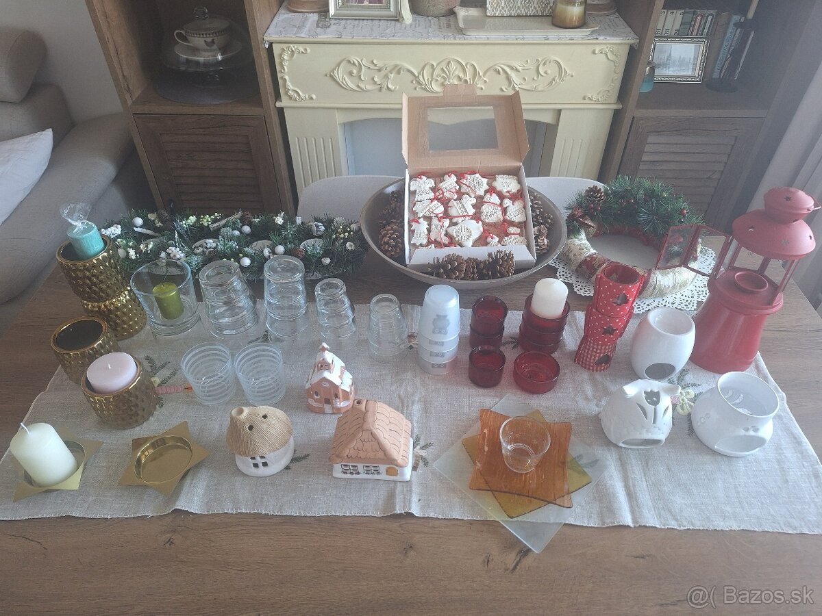 Vianočné svietniky na čajové sviečky mix