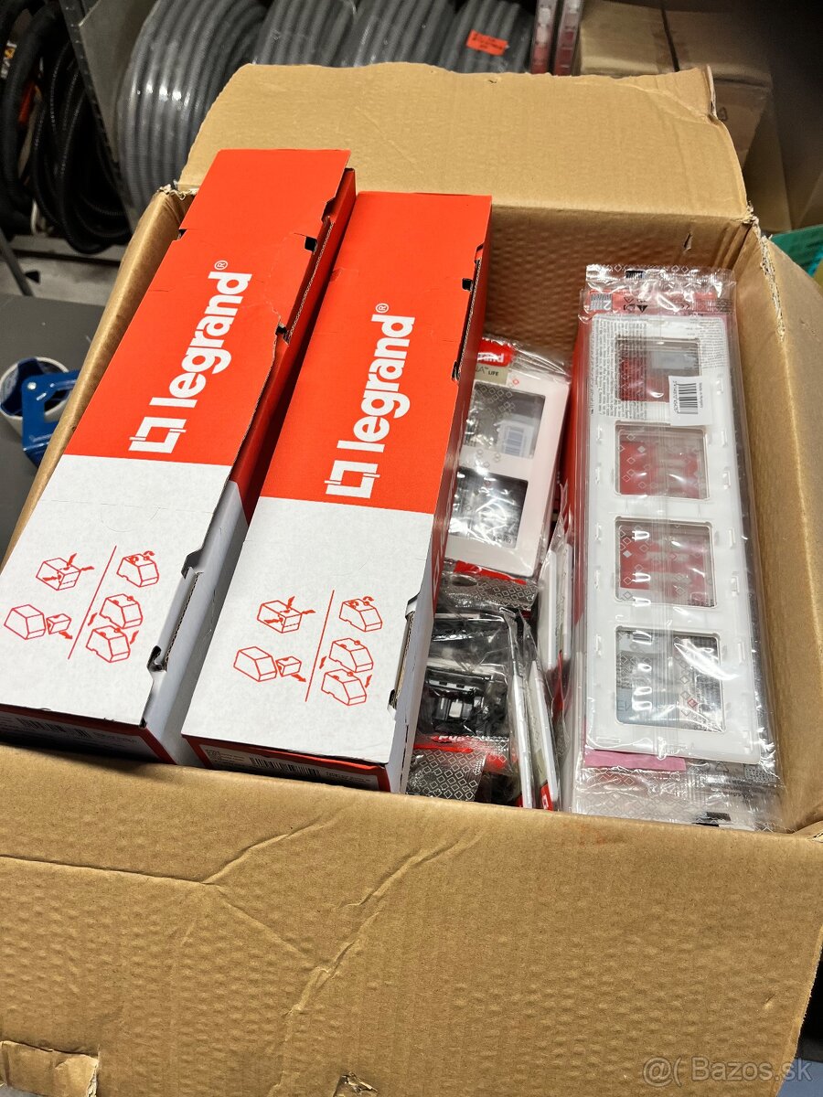 LEGRAND valena life, CYKY káble, asfora, elektro materiál