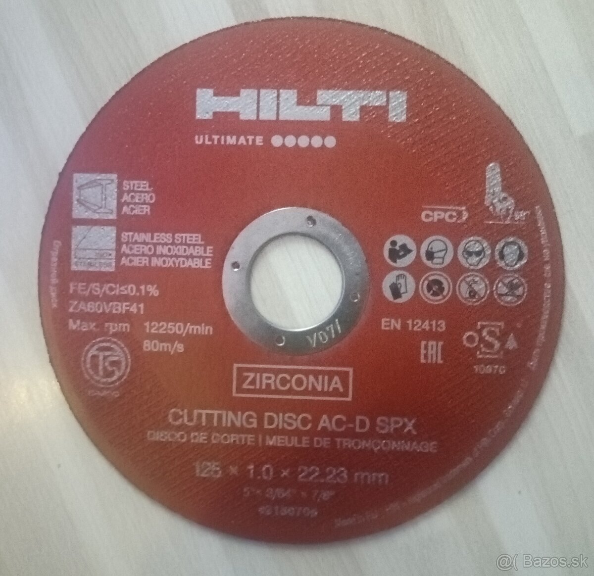 Predám rezné kotúče Hilti 125x1mm