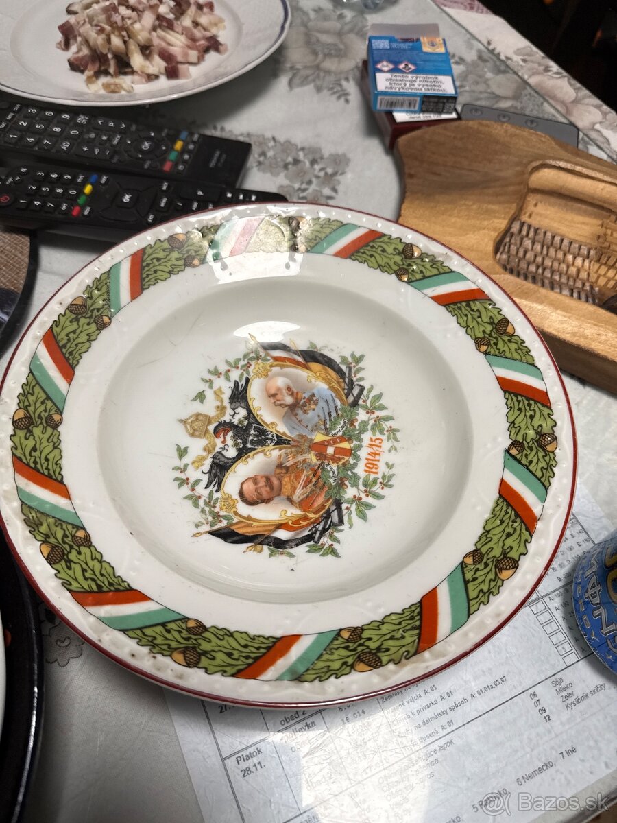 Originál pamätný tanier 1. sv. vojna