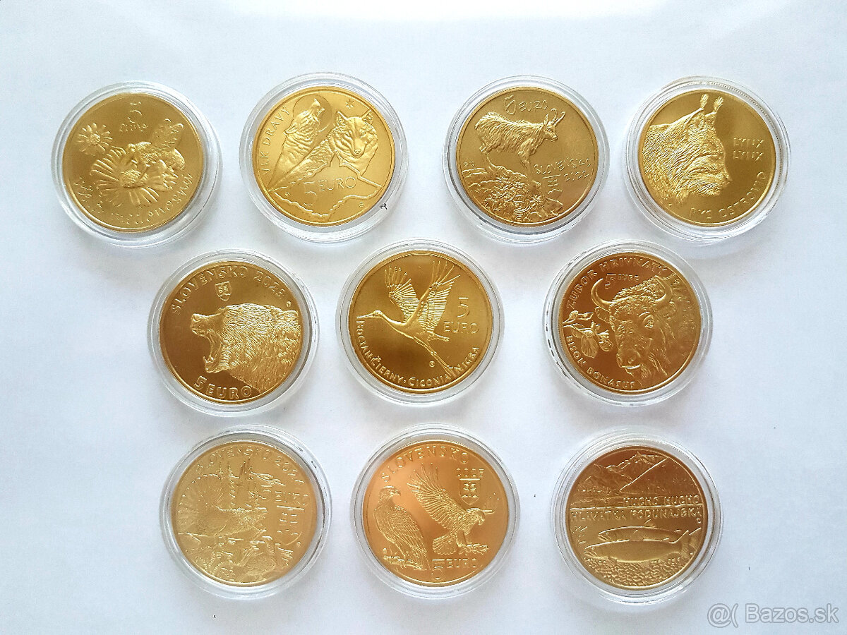 5 € Fauna a flóra - komplet piatich ročníkov