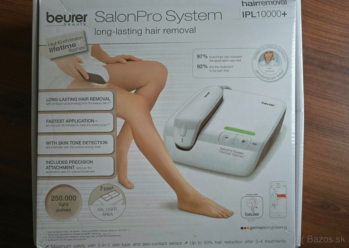 IPL epilátor Beurer IPL 10000+ – nový, kompletné balenie
