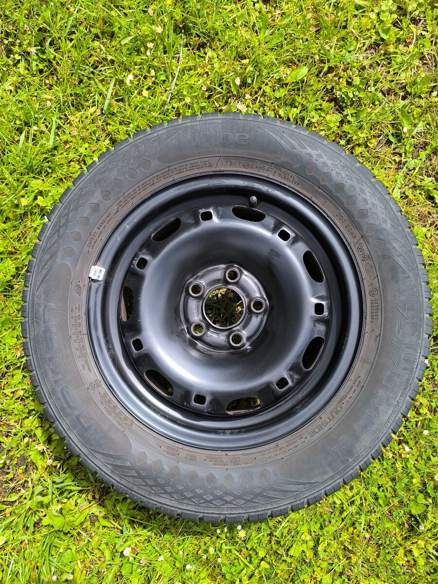 Predám 4kusy Letných pneumatík 175/70 R14