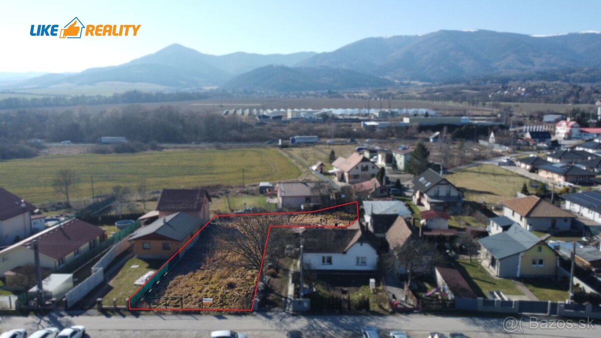 Na predaj pozemok na výstavbu rodinného domu – Martin, časť