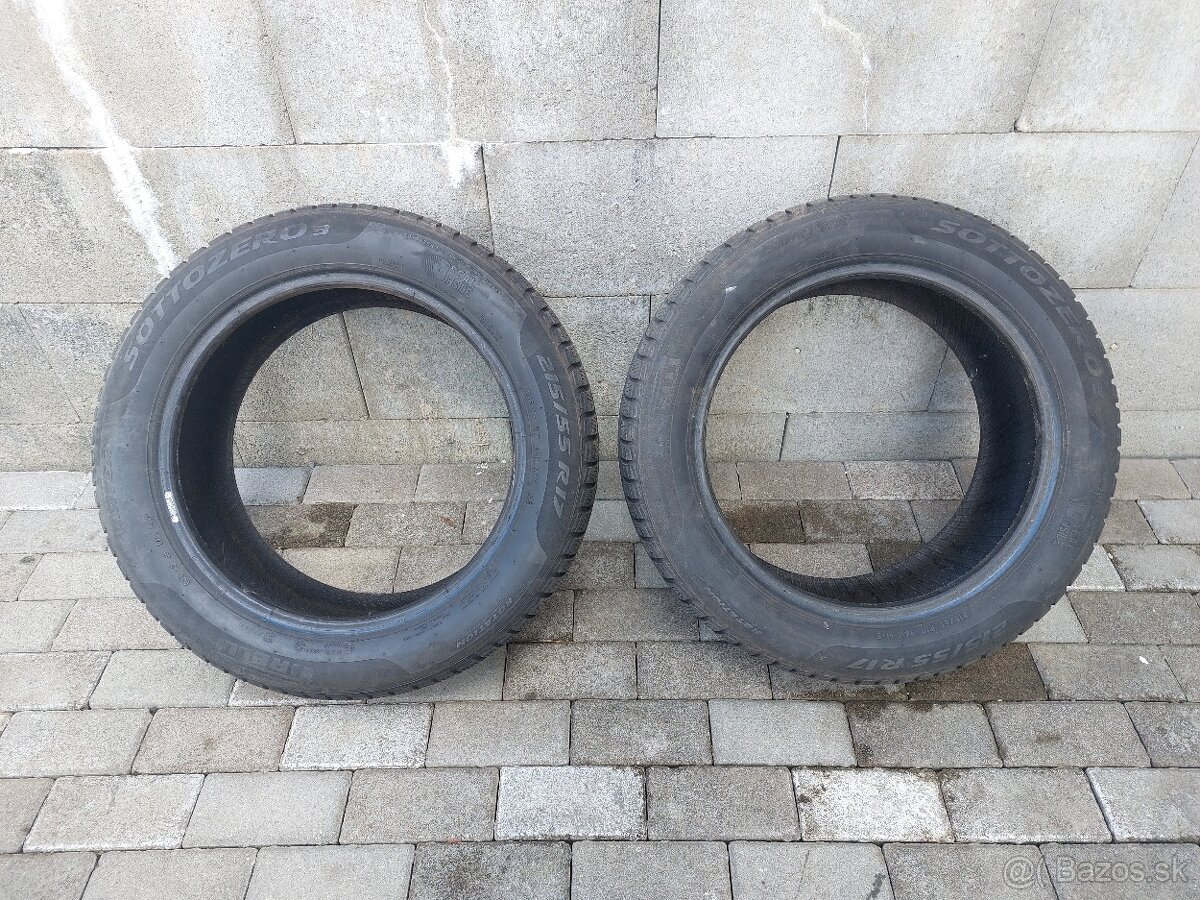 215/55 R17 Zimné pneumatiky Pirelli sottozero 3