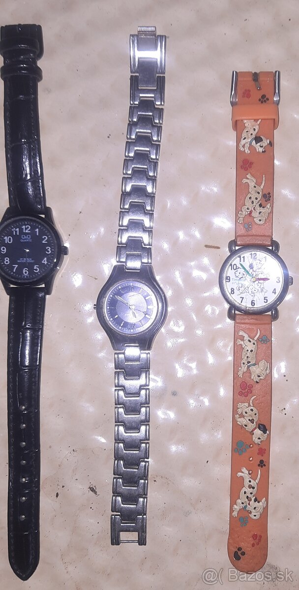 Náramkové hodinky za 3ks 30€