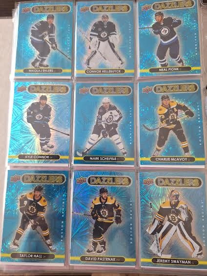 Hokejové kartičky insert dazzlers blue 2021/22