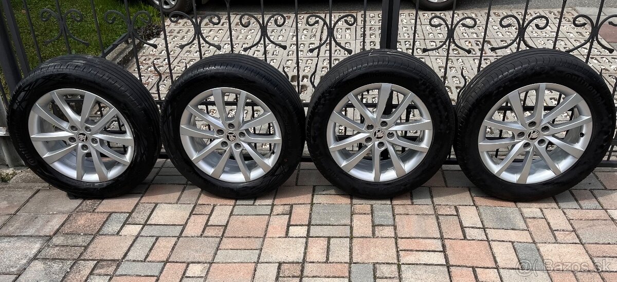 235/55 R18 - 5x112 Letná sada kolies original Škoda,VW