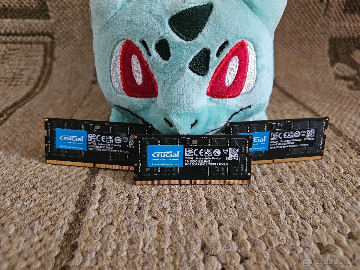 Crucial DDR5 48GB 5600MHz DDR5 SODIMM 1.1V CL46