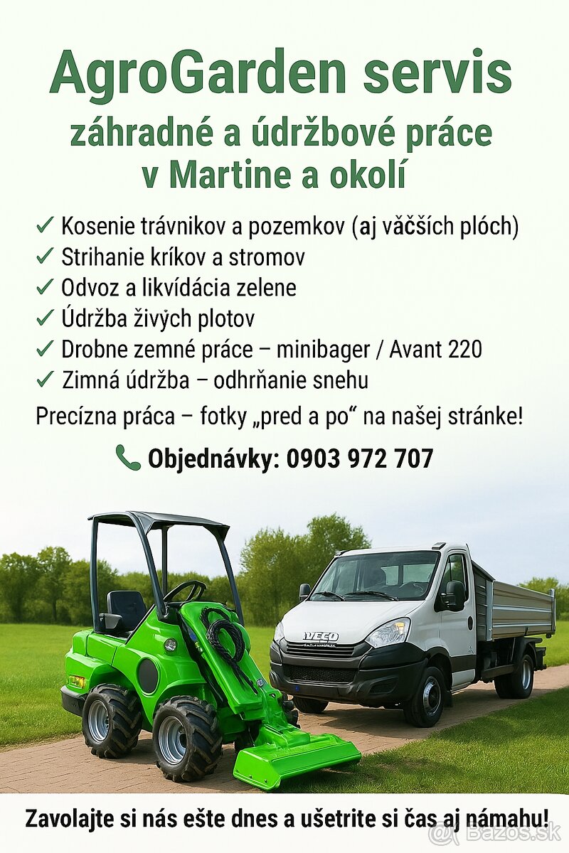 AgroGarden Servis -záhradné a údržbove prace v Martine