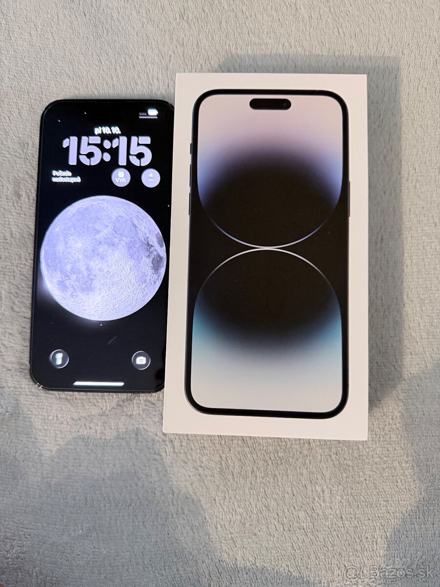 iPhone 14 Pro Max 128 GB – TOP stav, kryt, sklo, komplet bal