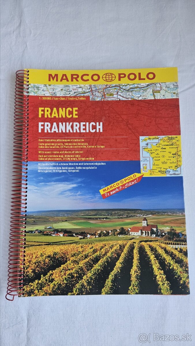 Knižná mapa Francúzska