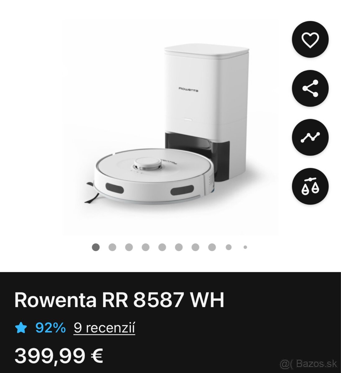Robotický vysávač Rowenta 4v1 Auto Empty RR8587WH