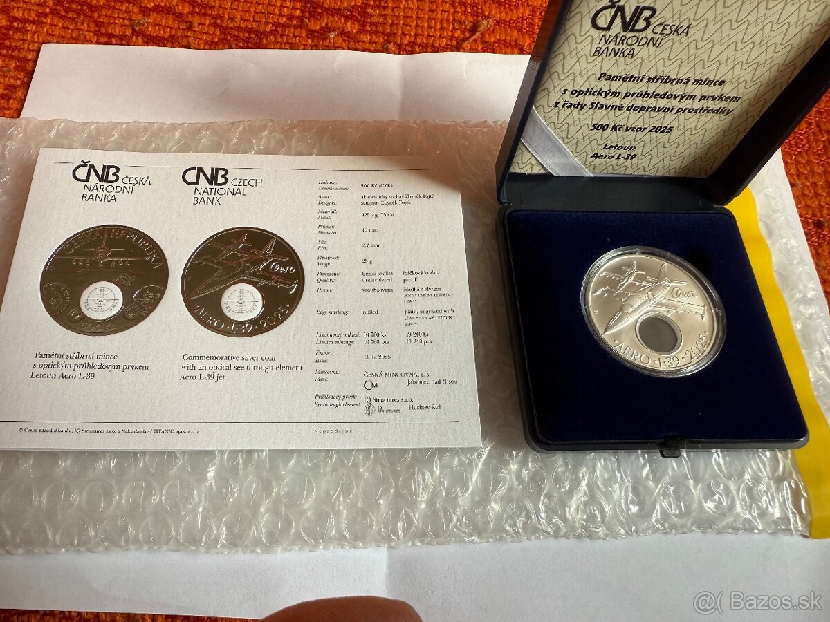 500 kč 2025  Aero L-39 BK