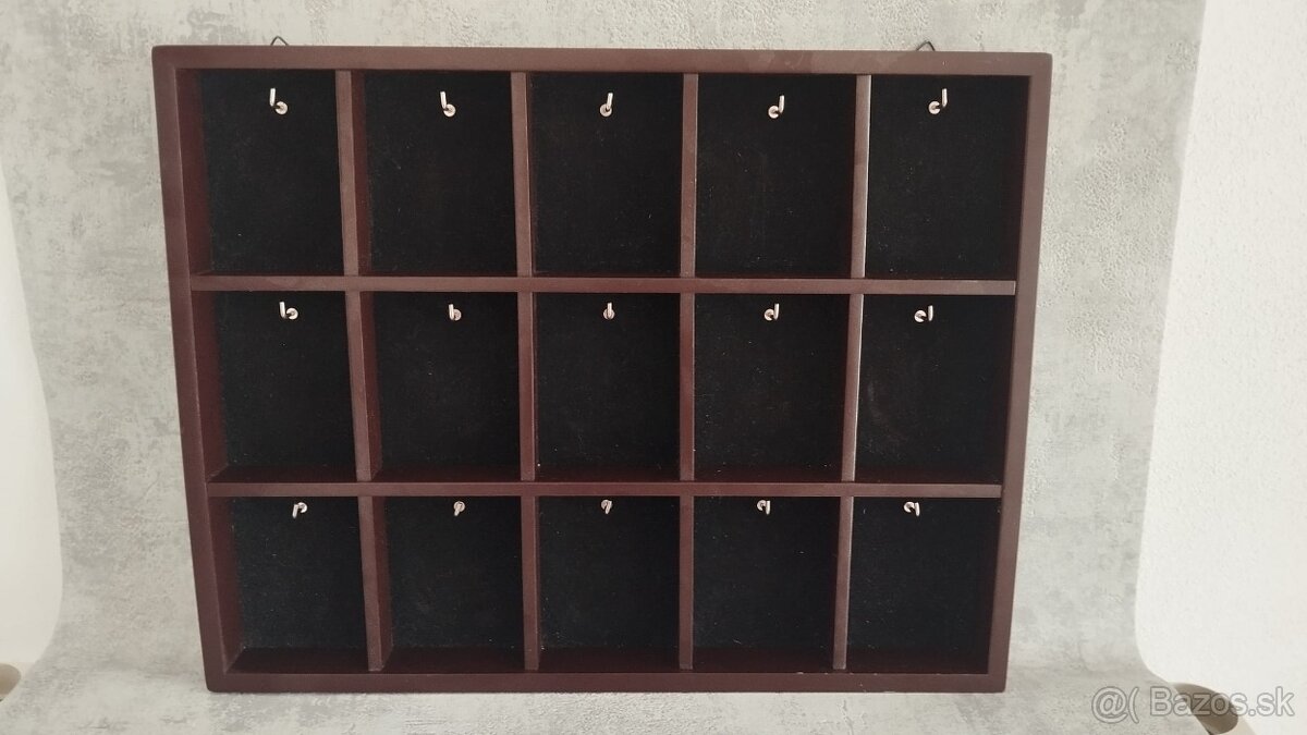 Skřinka - box - organizer na KAPESNÍ hodinky