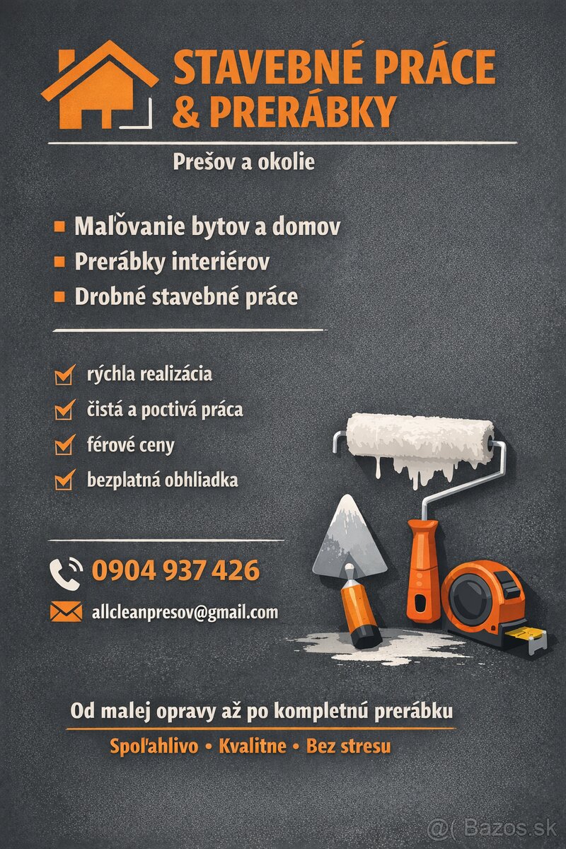 STAVEBNÉ PRÁCE & PRERÁBKY