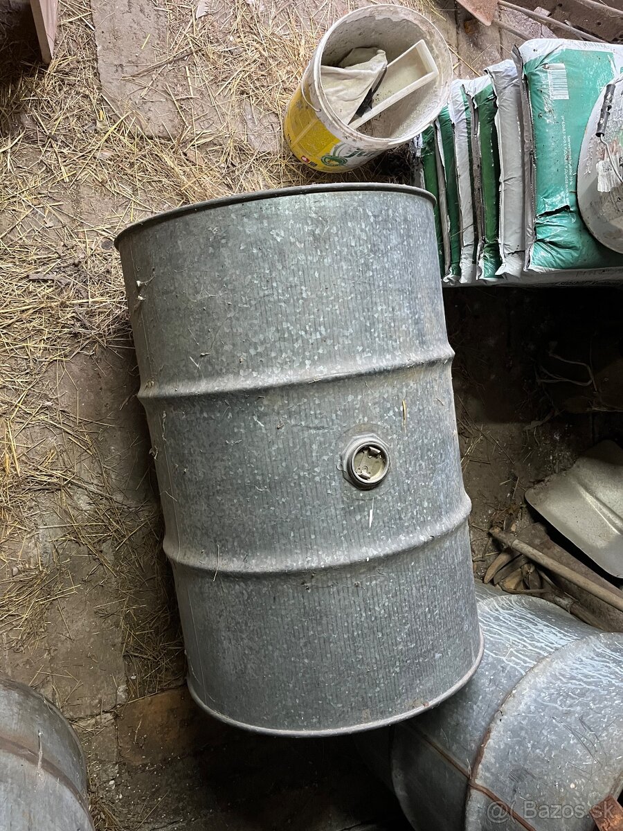 Pozinkovaný sud 225l meva