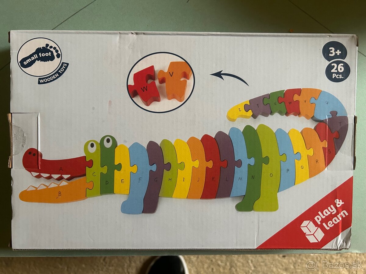 Drevené puzzle- abeceda