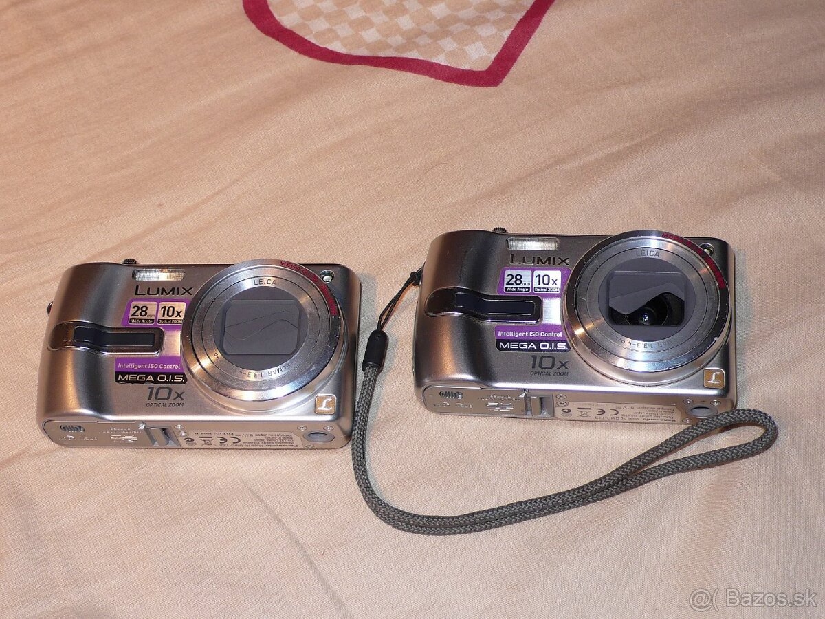 Predám dva nefunkčné dig.fotoaparáty Panasonic Lumix DMC-TZ2