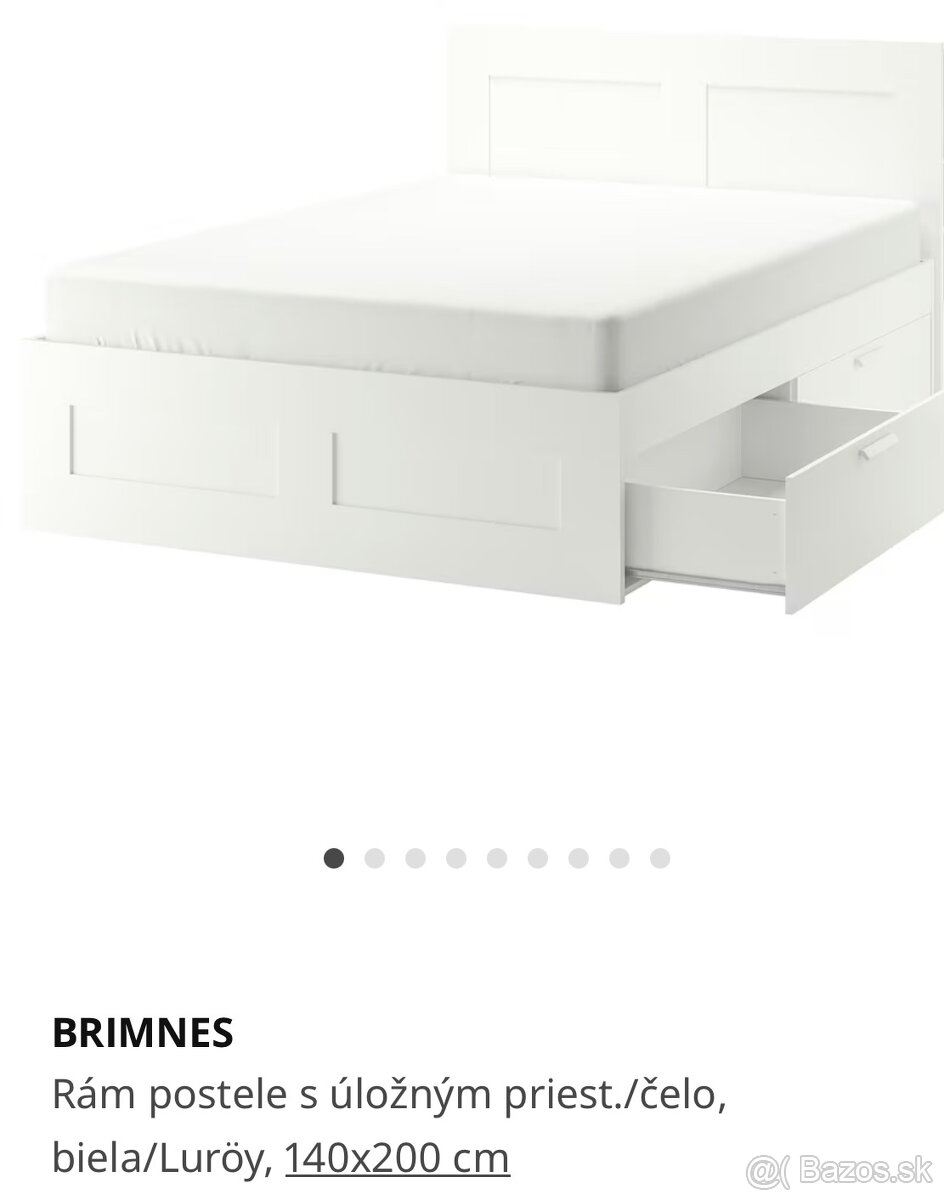 Ikea Brimnes postel 140x200cm