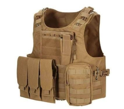 Taktická vesta na airsoft/paintball AAV FSBE - coyote