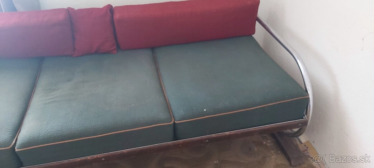 Art Deco originálny rozkladací gauč