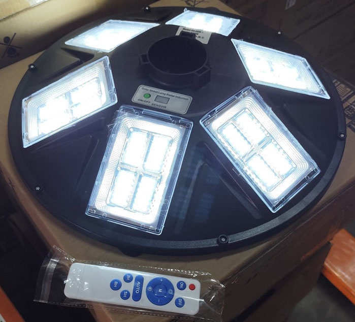 Okrúhla solárna LED lampa svietidlo 600W